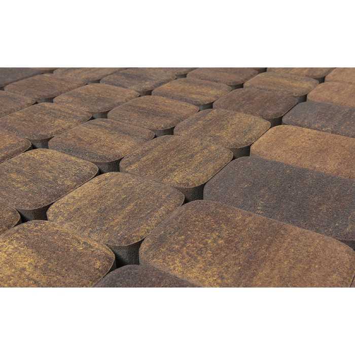 Плитка тротуарная BRAER Классико Дуо Color Mix Мальва, 115/172x115x40 мм